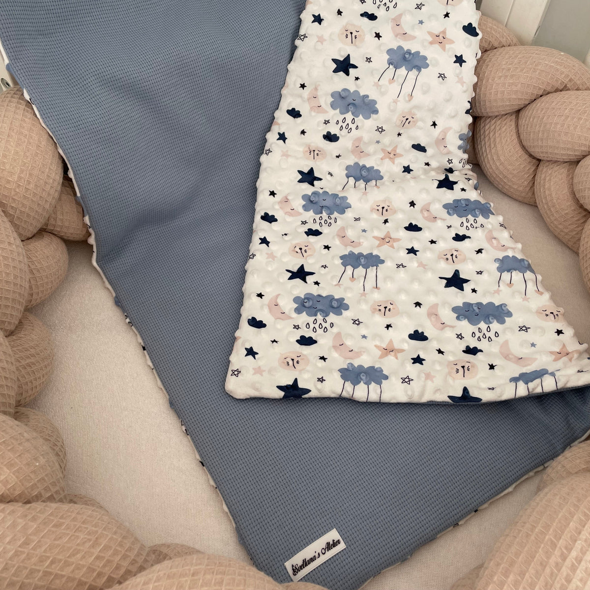 Handgemachte Babydecke nach Wunsch – leicht oder wattiert